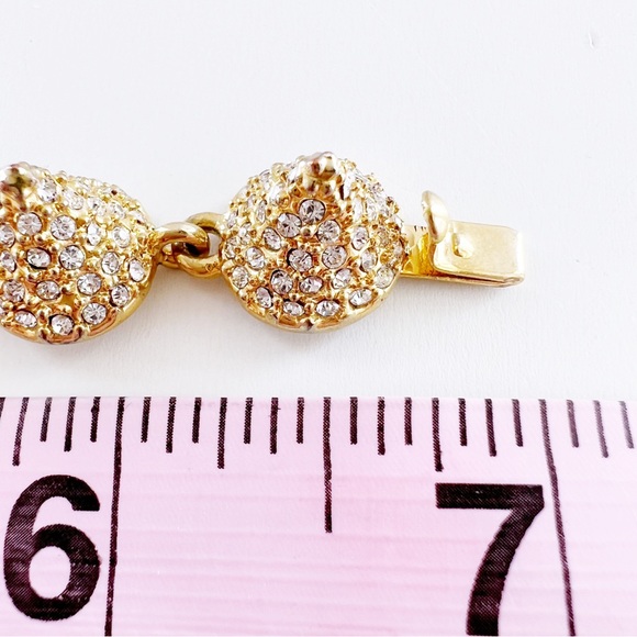 CC Skye Bracelet, Spike Bracelet, Pavé Studded Conical Spikes, Gold Cones - Picture 6 of 12